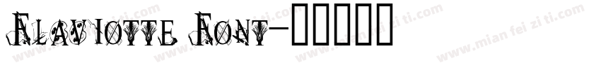 Flaviotte Font字体转换